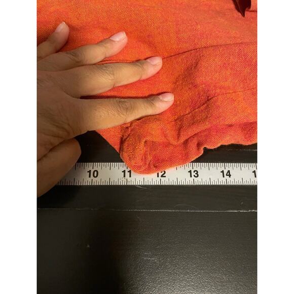 Vintage Tibet Souvenirs Women Pants Large Orange Wide Leg Relaxed Boho 90s READ - Picture 6 of 8